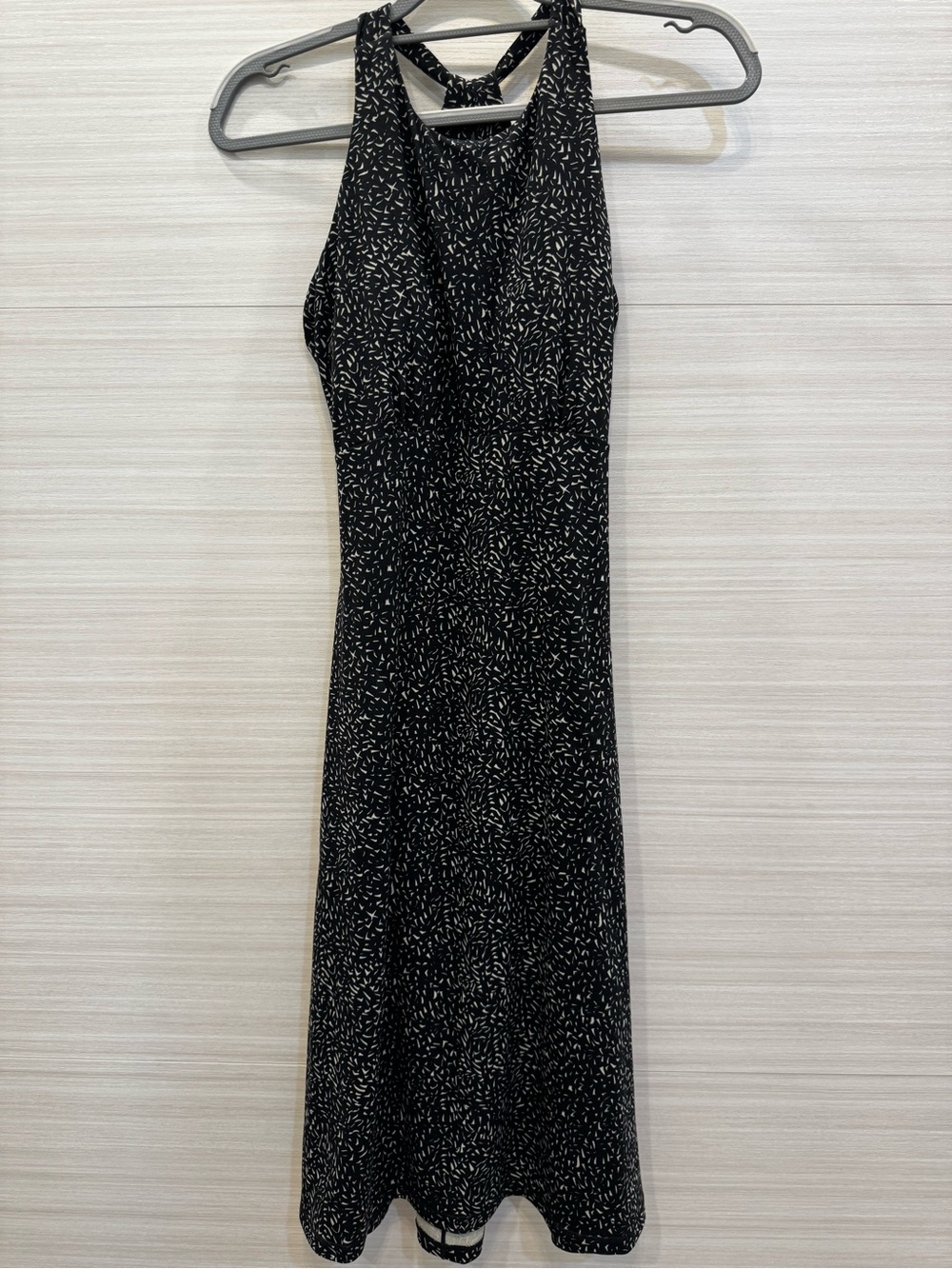 PrAna De Vivre Charcoal Sharkstooth Dress size Small NWT